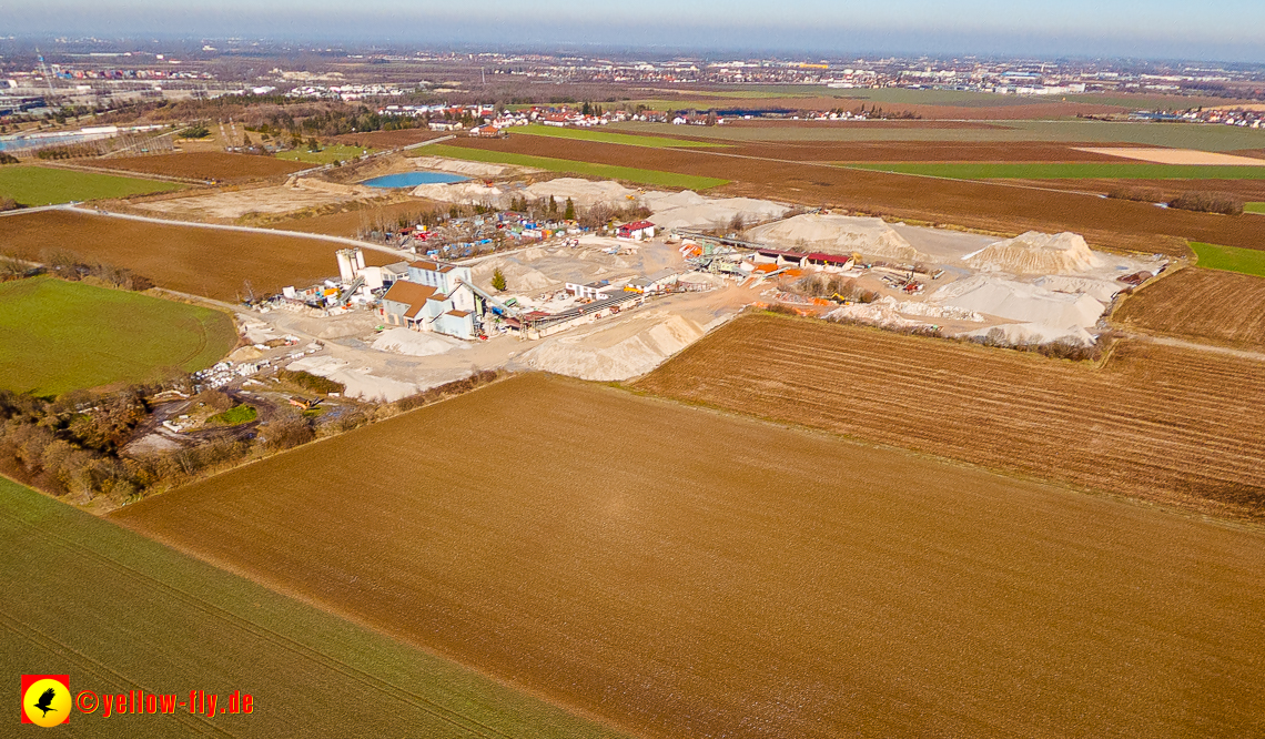 07.02.2023 - Luftbilder von dem Quetschwerk in Gronsdorf bei Haar